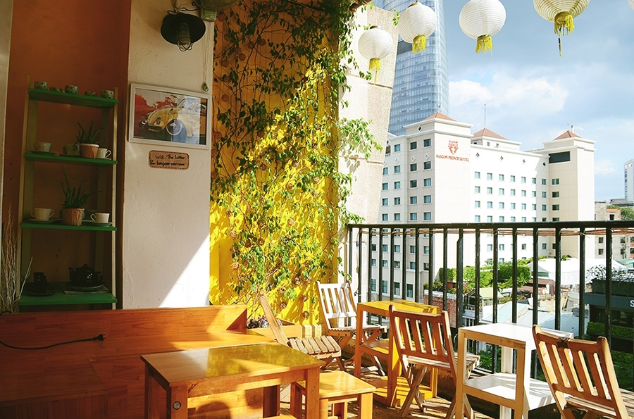 The cafes along Nguyen Hue Walking Street are popular among tourists and locals alike, offering a perfect break from the bustling city Nguyen Hue Walking Street