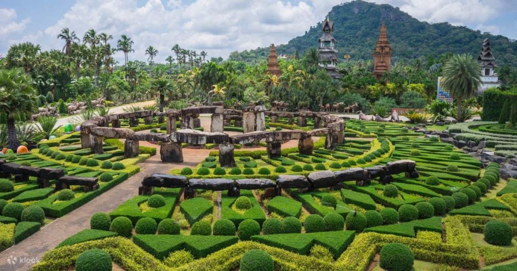 Nong Nooch Botanical Garden – 600 acres of tropical paradise in Pattaya Beautiful tropical flora and landscaped gardens at Nong Nooch Garden during a Bangkok Pattaya 2-day shore excursion