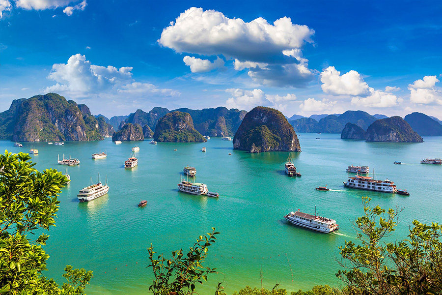 Halong Bay: Emerald waters, limestone karsts, and mystical islands. Pure Vietnamese wonder. Halong Bay: Emerald waters, limestone karsts, and mystical islands. Pure Vietnamese wonder, a part of grand tour vietnam 19 days.